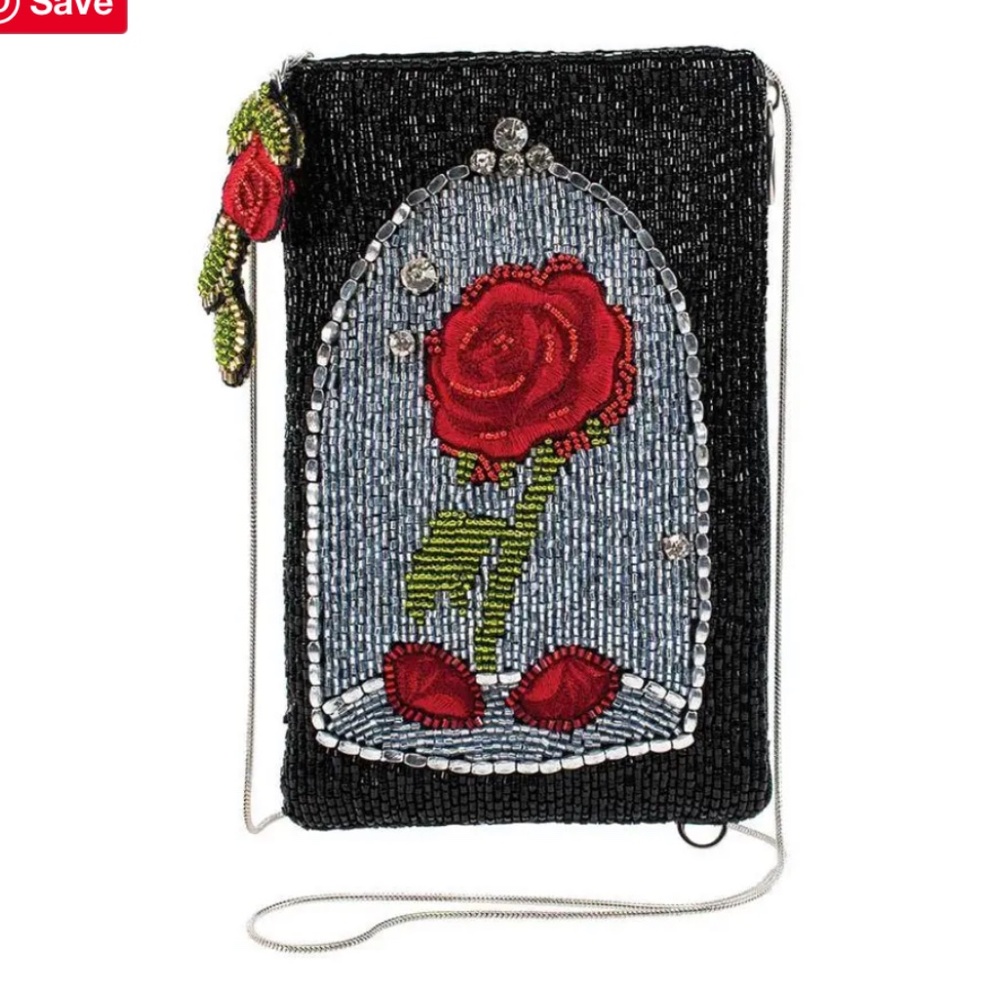 Mary Frances Beauty and the Beast Phone Crossbody Handbag